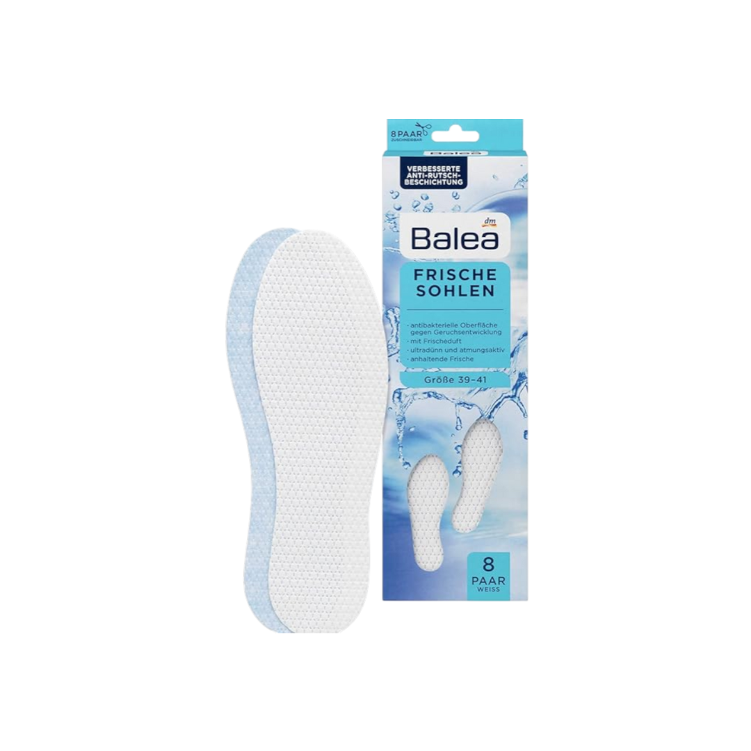 Стельки Balea Fresh, размер 39‑41 – 8 пар, белые
