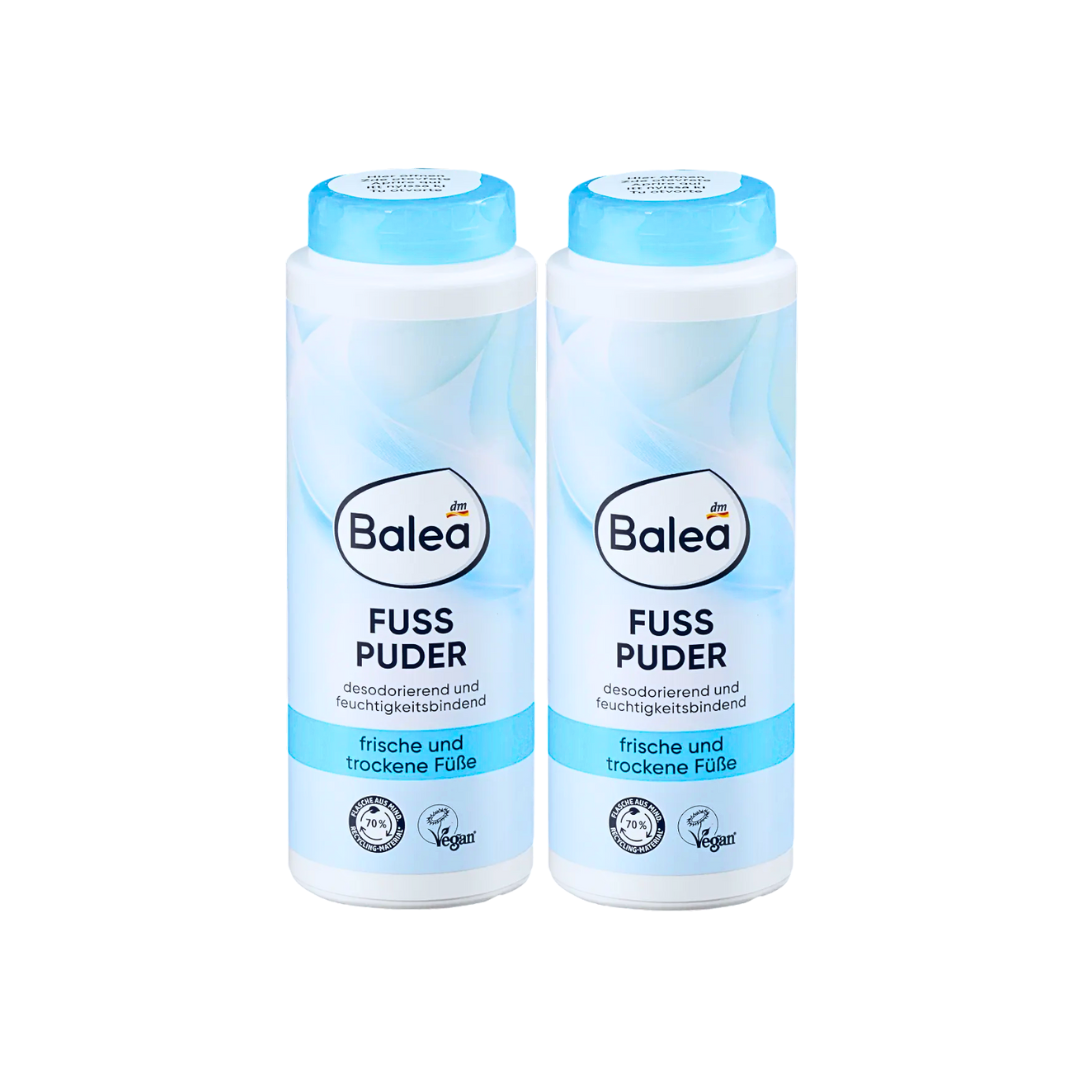 Balea пудра для ног Fresh & Dry – 2 × 100 г