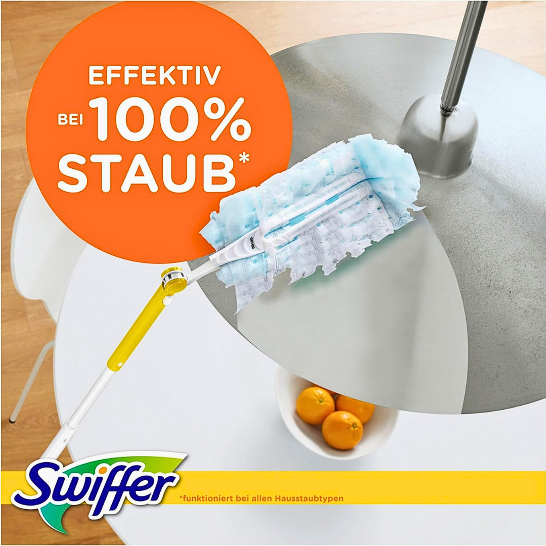 Стартовый набор Swiffer XXL Dust Magnet – Телескопическая ручка + 2 сменные салфетки