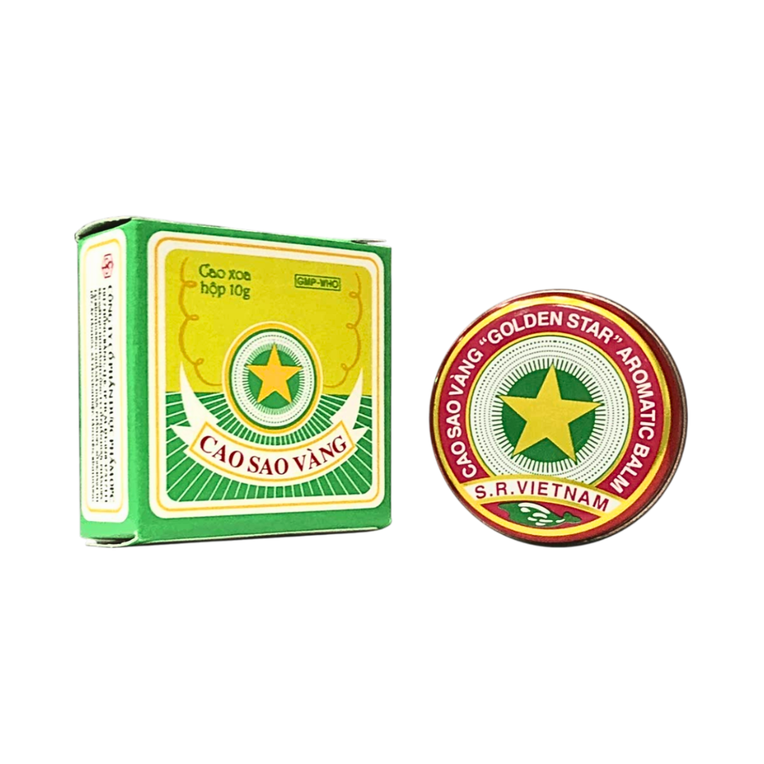 Бальзам Golden Star Cao Sao Vang 3 банки по 3 г – общий вес 9 г