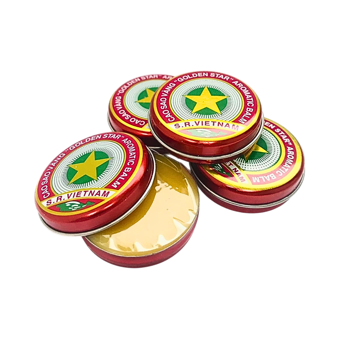 Golden Star Balsam Cao Sao Vàng 4 Dosen à 10 g – Aromatischer Balsam mit ätherischen Ölen