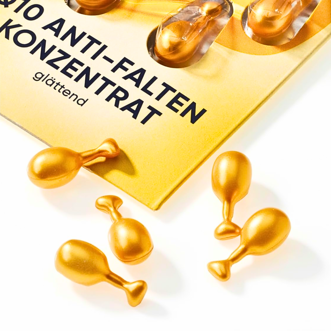 Balea Beauty Concentrate, 4 капсулы – Ретинол · Витамин С · Гиалуроновая кислота · Q10 – 28 капсул