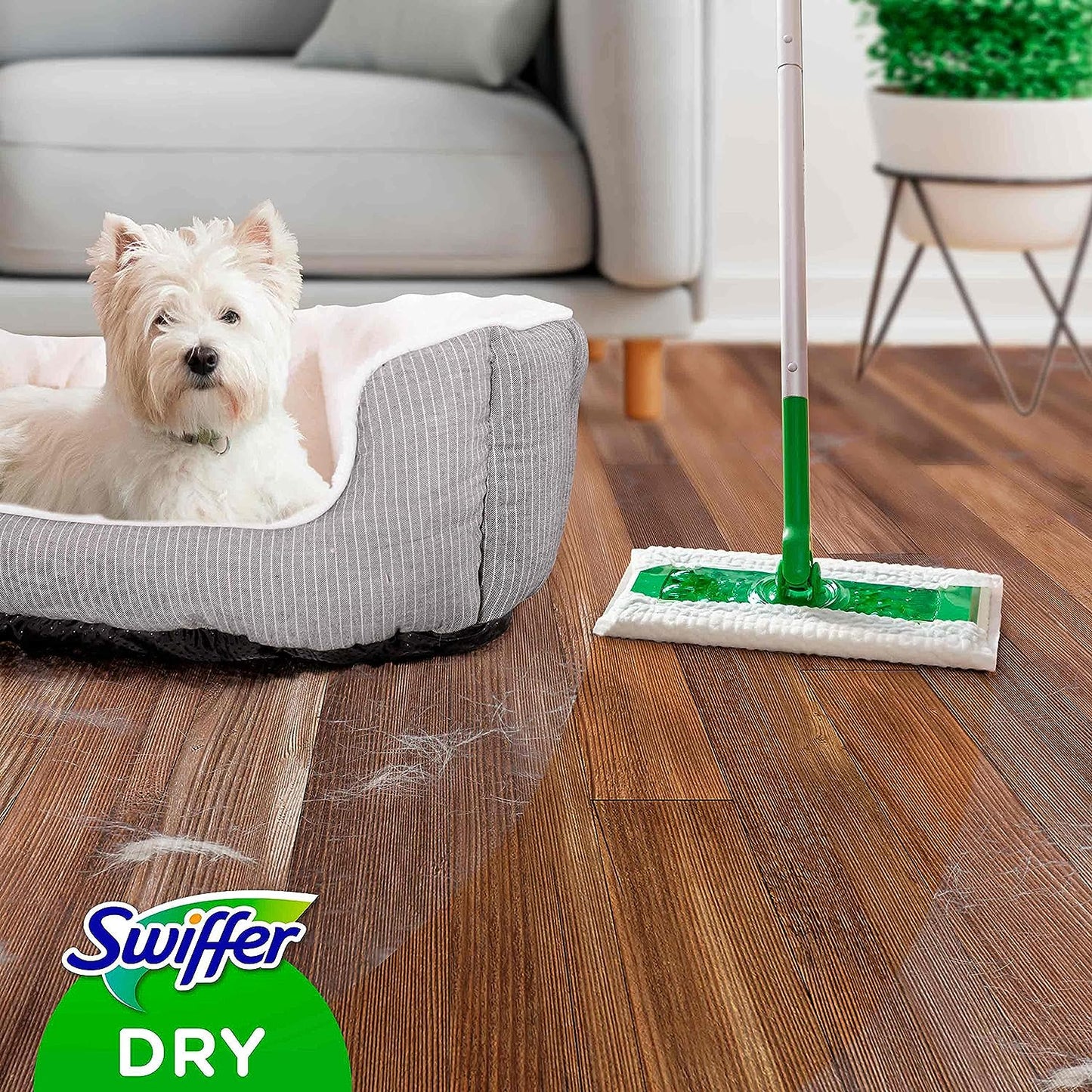 Swiffer Bodenwischer Trockene Bodentücher (80 Tücher) Wischer ideal gegen Staub, Tierhaare & Allergene