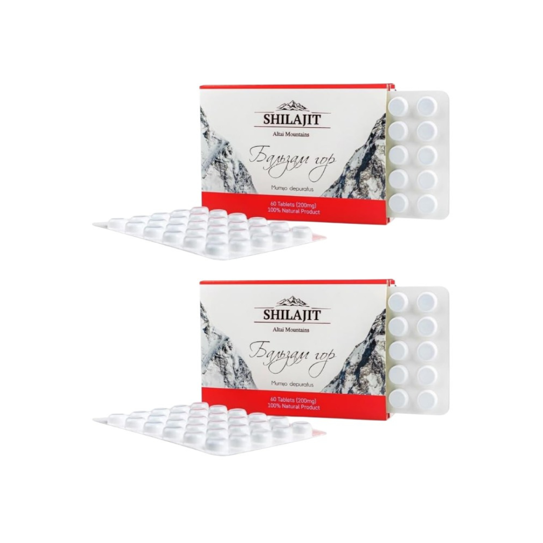 Altai Shilajit – 2 pack of 60 tablets (200 mg)