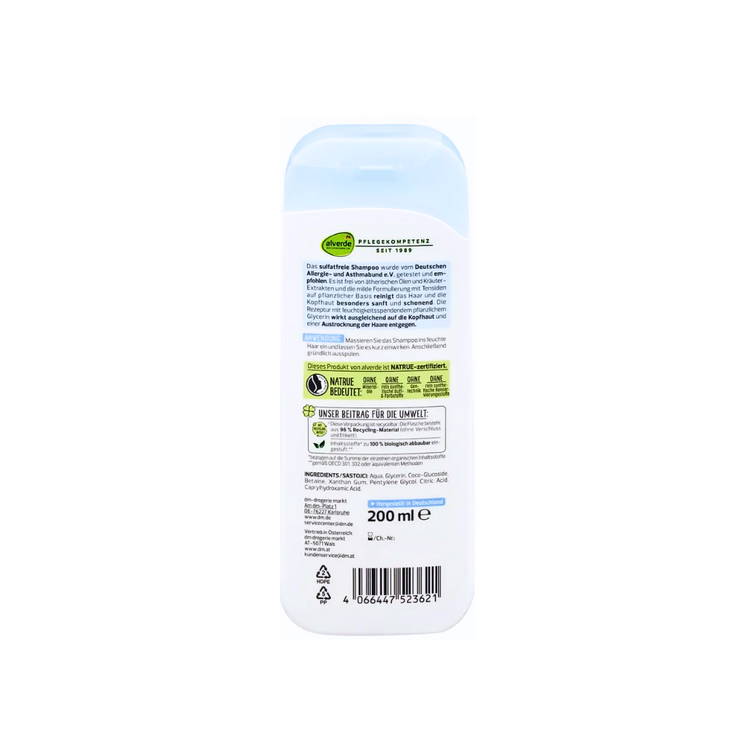 Alverde NATURAL COSMETICS Shampoo Ultra Sensitive - 200 ml