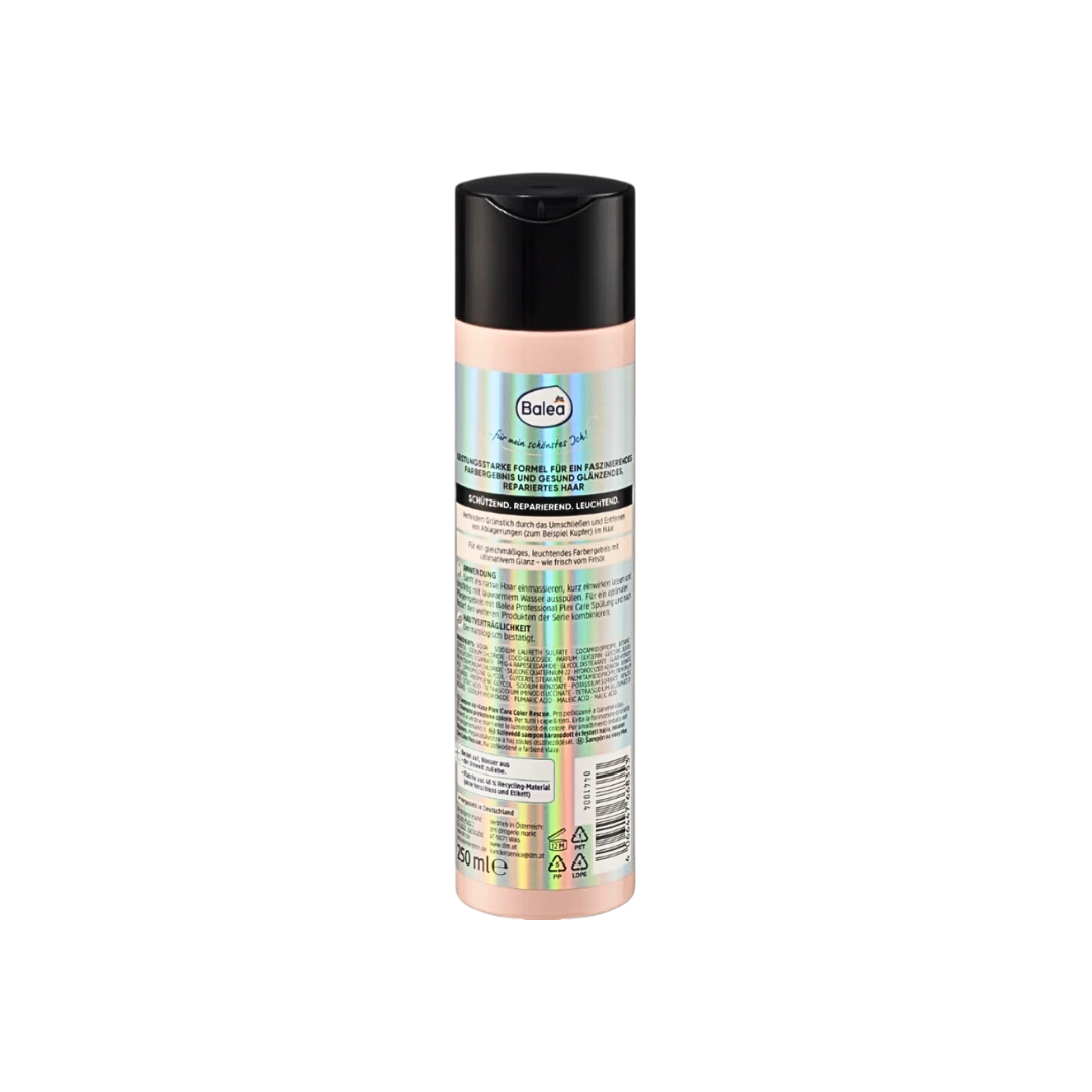 Набор Balea Professional: шампунь Plex Care 250 мл + кондиционер 200 мл + масло Glossy & Long 20 мл – восстанавливающий набор из 3 предметов 