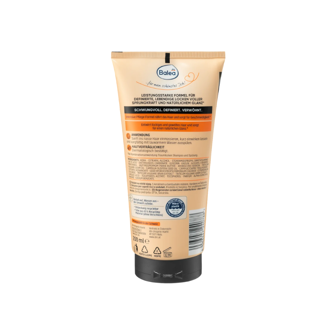 Balea Professional Dream Curls Care Set – Шампунь 250 мл + Кондиционер 200 мл + Масло для волос 100 мл 