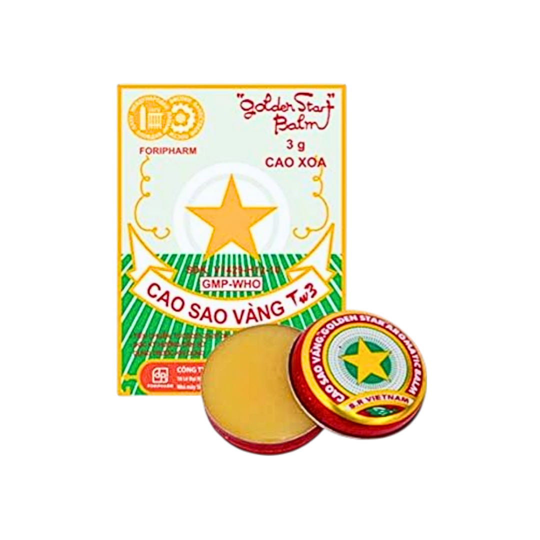 Бальзам Golden Star - 12 банок по 3 г - Cao Sao Vàng Vietnam 