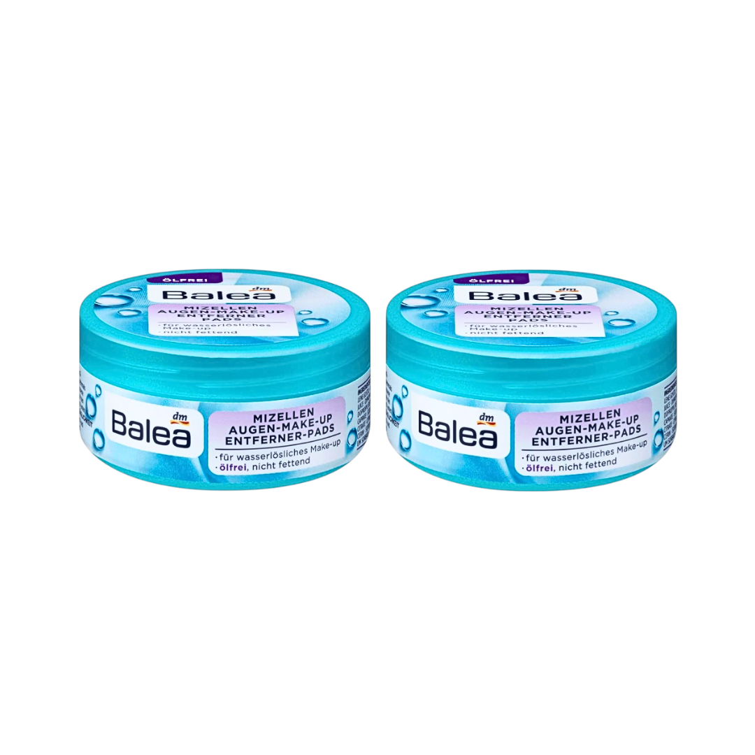 Диски для снятия макияжа с глаз Balea Micellar Eye Make-up Remover, без масла – 2 × 50 шт. 