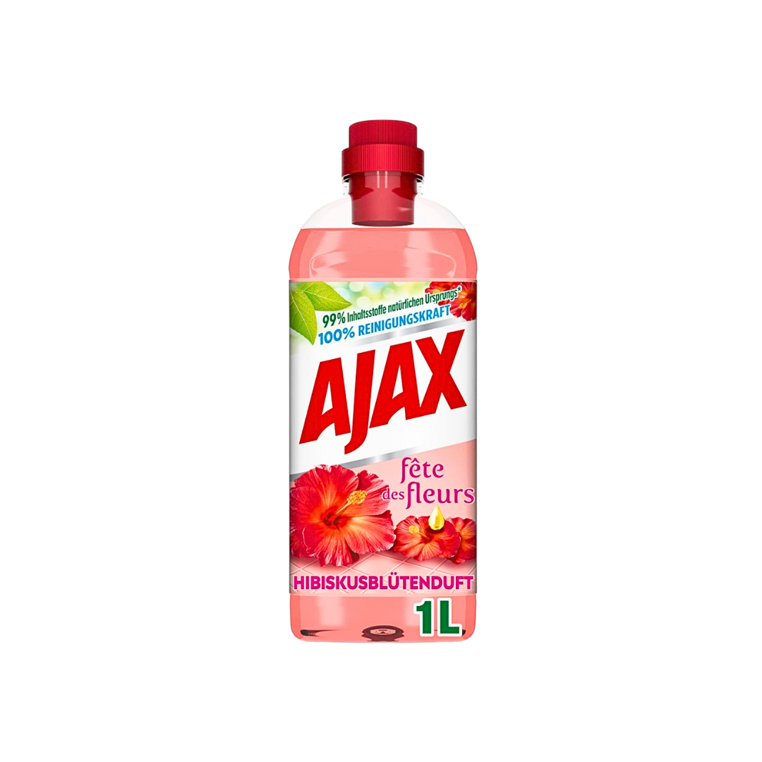 Универсальное чистящее средство AJAX «Цветок гибискуса» – упаковка 4 шт. (4×1 л) 