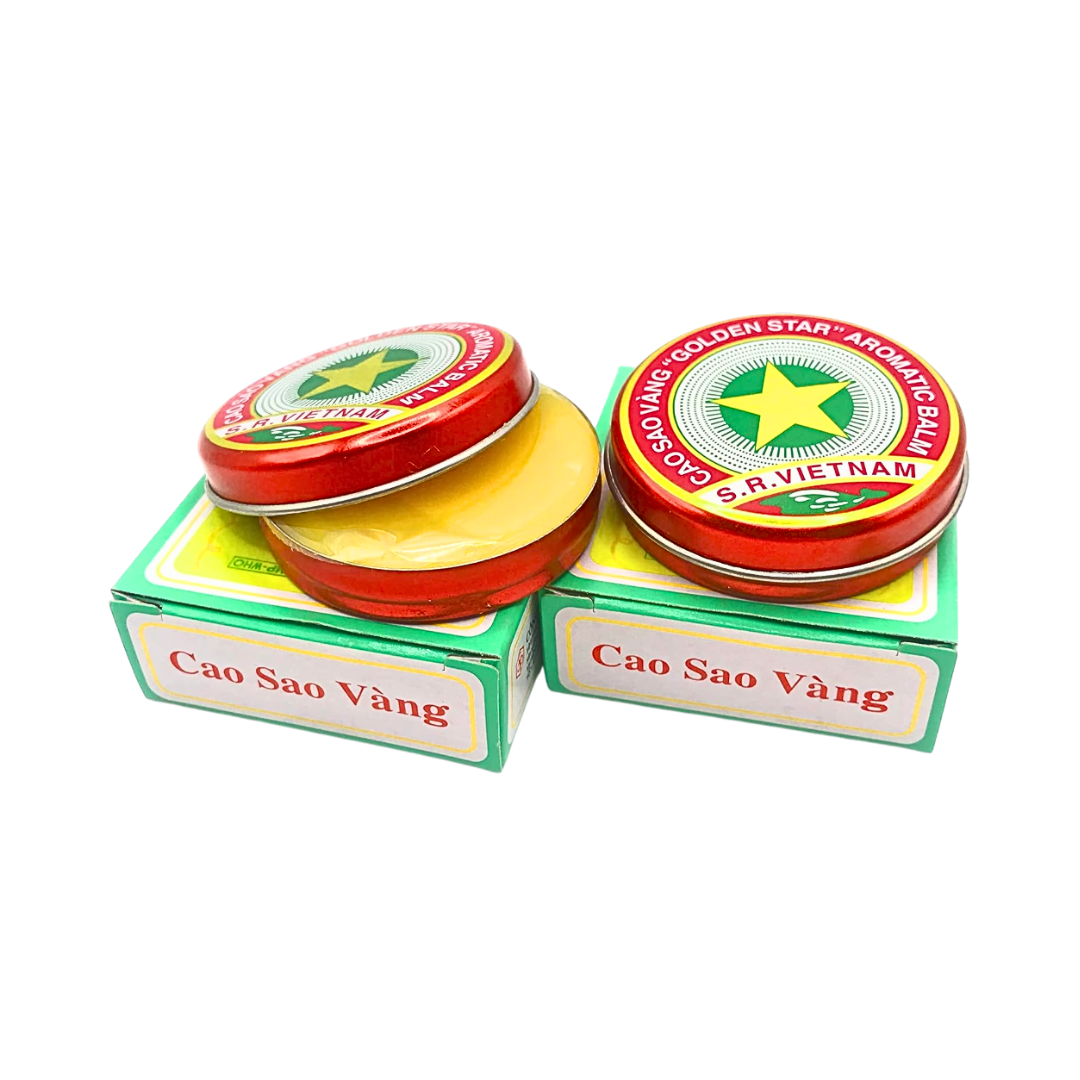 Бальзам Golden Star Cao Sao Vàng 2 банки по 10 г – Ароматический бальзам с эфирными маслами 