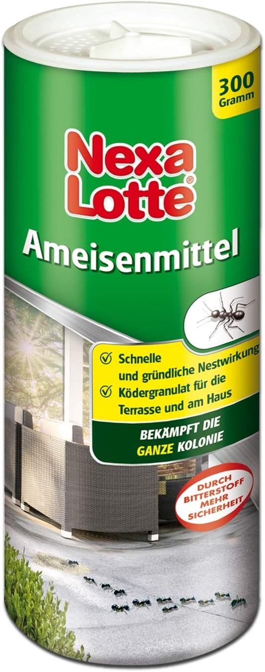 Nexa Lotte Ameisenmittel, Gießmittel zum Bekämpfen von Ameisen, Ameisengift mit Nestwirkung zum Gießen, 300 g