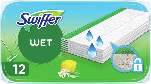 Swiffer Bodenwischer Feuchte Bodentücher Nachfüllpackung mit frischem Zitrusduft 48 St. (4 x 12)