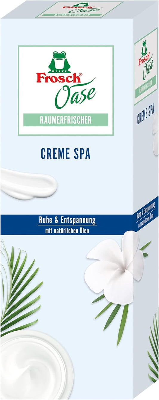 Frosch Oase Raumerfrischer Creme Spa, Raumduft mit verwöhnender Spa-Note, Design-Flakon 90 ml, 1er Pack (1 x 90 ml)