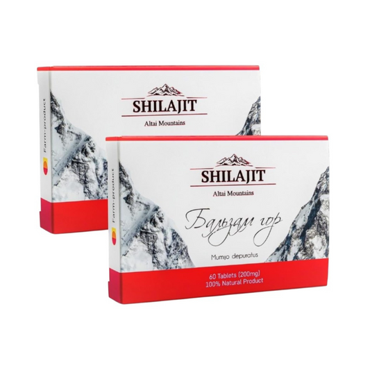 Altai Shilajit – 2 pack of 60 tablets (200 mg) 