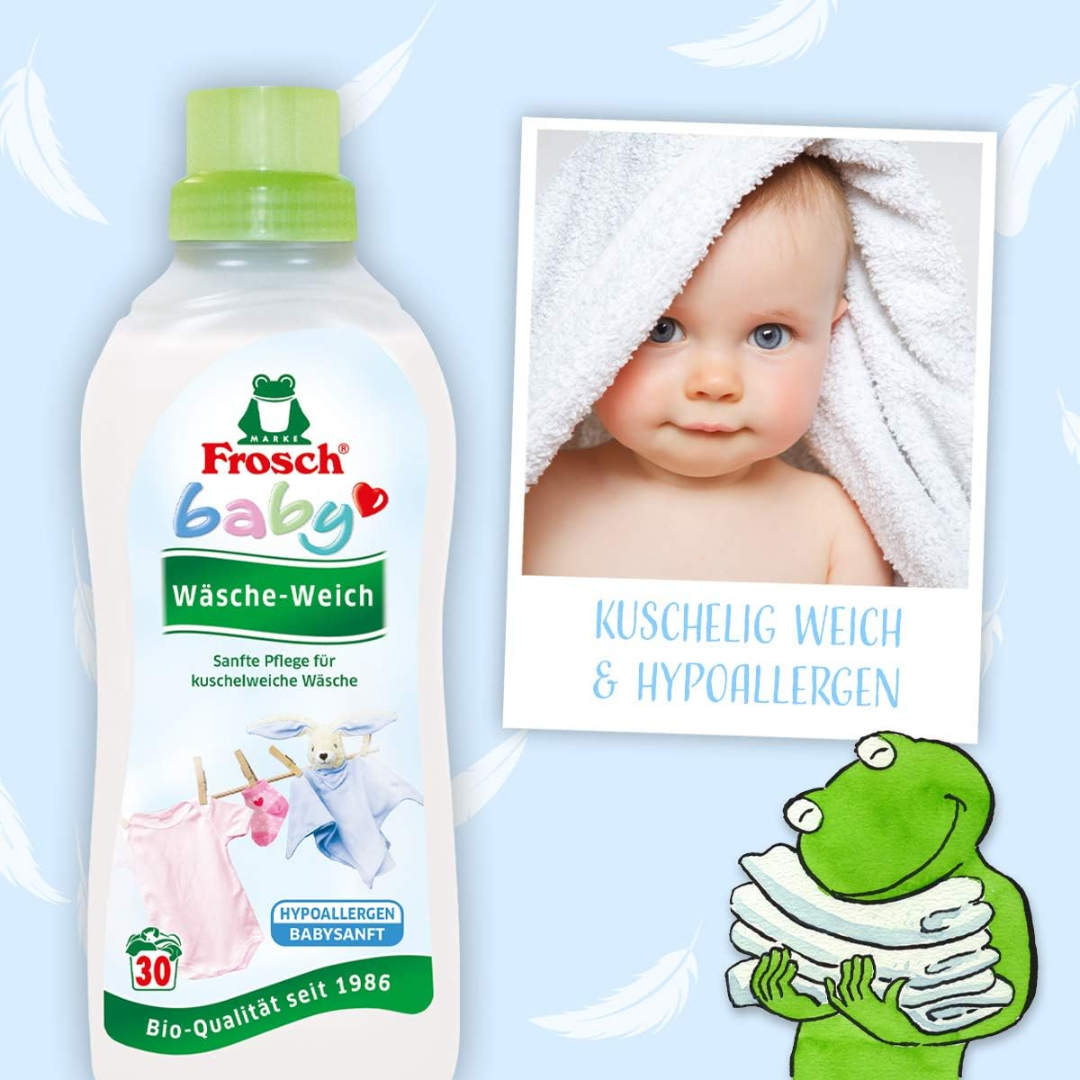 Кондиционер для белья Frosch Baby – 2 упаковки (2 × 750 мл) 