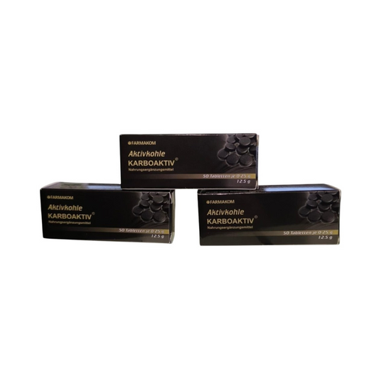 Activated Charcoal Tablets – 3 Pack (3 × 50 pieces) 