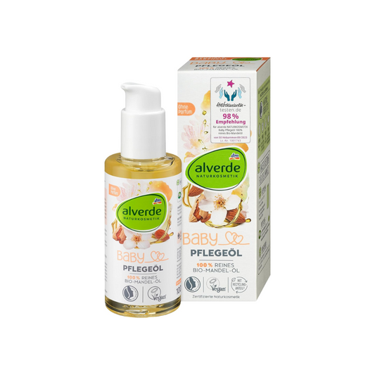 Alverde BABY Care Oil 100% Pure Organic Almond Oil - 100 ml 