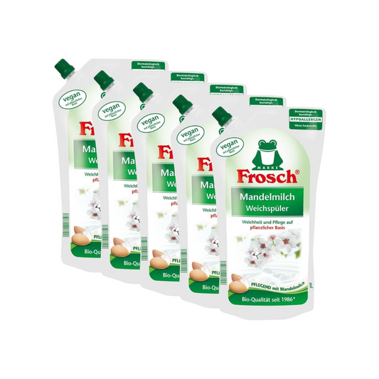 Кондиционер для белья Frosch с миндальным молоком – 5 шт. (5 × 1 л) 