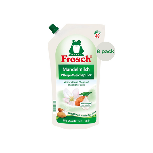 Кондиционер для белья Frosch с миндальным молоком – 8 шт. (8 × 1 л) 