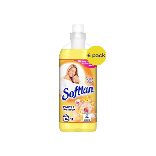 Кондиционер для белья Softlan Ваниль и орхидея – 6 шт. (6 × 1 л) 